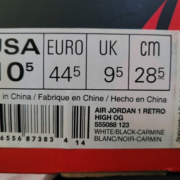 Jordan Retro 1 High Carmine 2014 main image 5